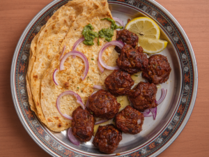 Tundey kabab with rumali roti
