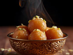 Hot gulab jamun
